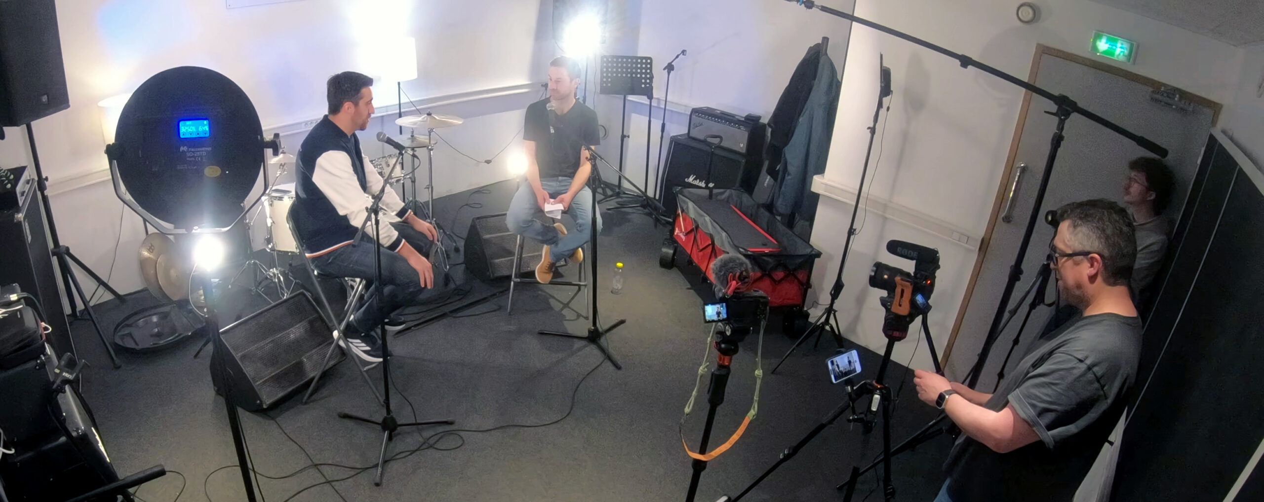 L'équipe ACMA Productions en tournage